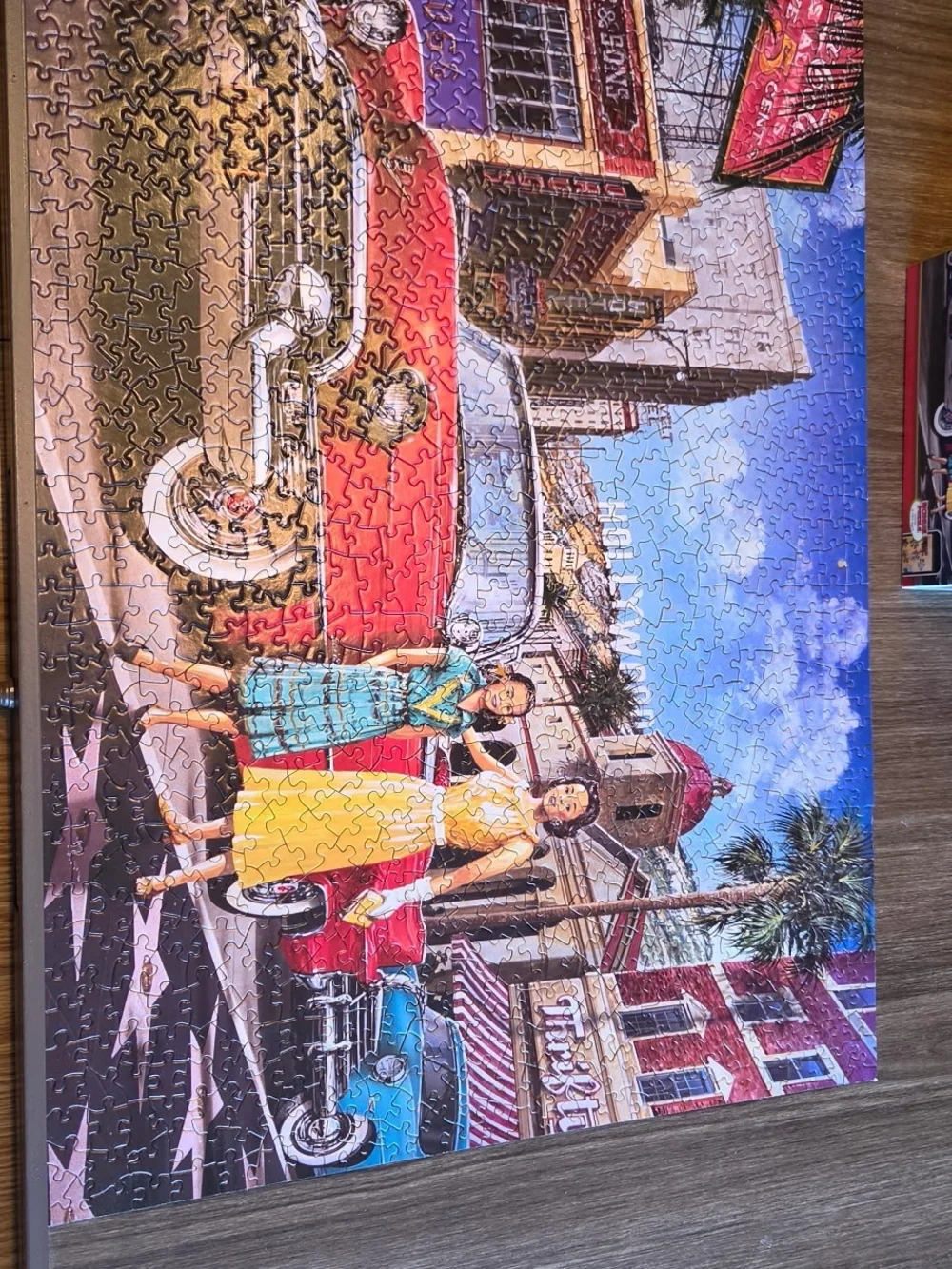 Childhood Dreams 1000-Piece Red Vintage Car Puzzle